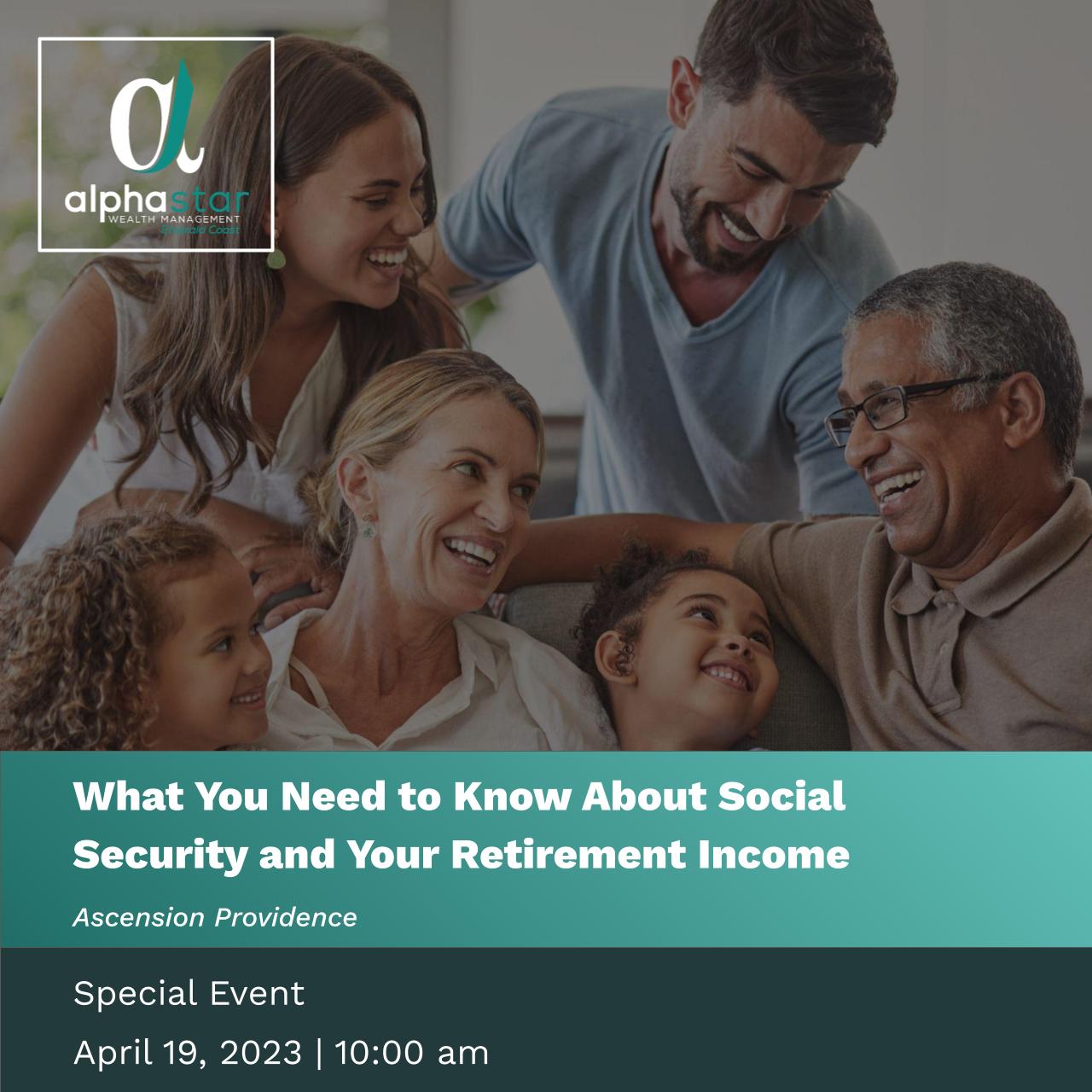 Social Security Retirement Planning Event April 19 2023